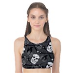 Skull Skeleton Pattern Texture Tank Bikini Top