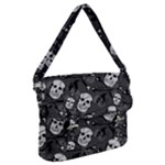 Skull Skeleton Pattern Texture Buckle Messenger Bag
