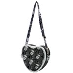 Skull Skeleton Pattern Texture Heart Shoulder Bag