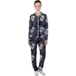 Skull Skeleton Pattern Texture Casual Jacket and Pants Set