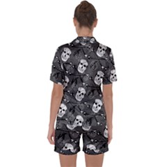 Satin Short Sleeve Pajamas Set 
