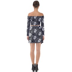 Off Shoulder Top with Skirt Set 