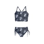 Skull Skeleton Pattern Texture Girls  Tankini Swimsuit