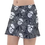 Skull Skeleton Pattern Texture Classic Tennis Skirt
