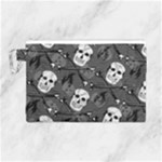 Skull Skeleton Pattern Texture Canvas Cosmetic Bag (Large)