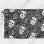 Skull Skeleton Pattern Texture Canvas Cosmetic Bag (XXXL)
