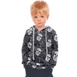 Skull Skeleton Pattern Texture Kids  Overhead Hoodie