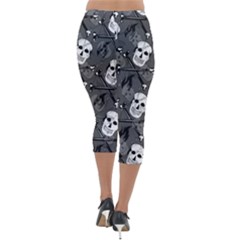 Lightweight Velour Capri Leggings  
