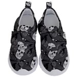 Skull Skeleton Pattern Texture Kids  Velcro No Lace Shoes