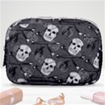 Skull Skeleton Pattern Texture Make Up Pouch (Small)