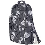 Skull Skeleton Pattern Texture Double Compartment Backpack