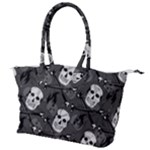 Skull Skeleton Pattern Texture Canvas Shoulder Bag
