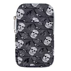 Skull Skeleton Pattern Texture Waist Pouch (Small) from ArtsNow.com