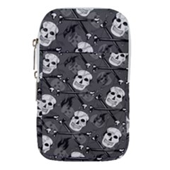 Skull Skeleton Pattern Texture Waist Pouch (Large) from ArtsNow.com