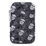 Skull Skeleton Pattern Texture Waist Pouch (Large)