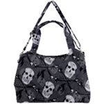 Skull Skeleton Pattern Texture Double Compartment Shoulder Bag