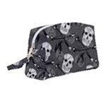 Skull Skeleton Pattern Texture Wristlet Pouch Bag (Medium)