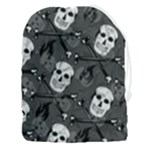 Skull Skeleton Pattern Texture Drawstring Pouch (3XL)