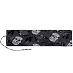 Skull Skeleton Pattern Texture Roll Up Canvas Pencil Holder (L)