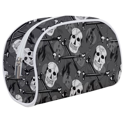 Skull Skeleton Pattern Texture Make Up Case (Medium) from ArtsNow.com