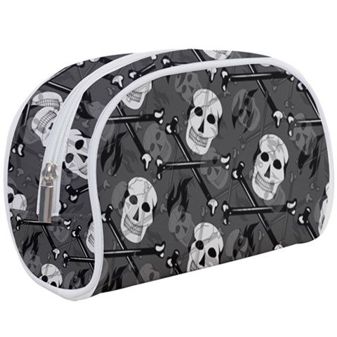 Skull Skeleton Pattern Texture Make Up Case (Large) from ArtsNow.com