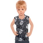 Skull Skeleton Pattern Texture Kids  Sport Tank Top