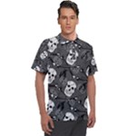 Skull Skeleton Pattern Texture Men s Polo T-Shirt