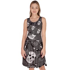 Knee Length Skater Dress With Pockets 