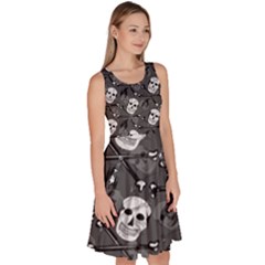 Knee Length Skater Dress With Pockets 
