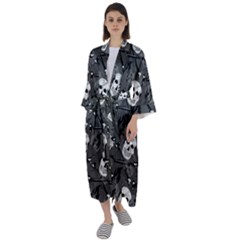 Maxi Satin Kimono 