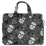 Skull Skeleton Pattern Texture MacBook Pro 16  Double Pocket Laptop Bag 