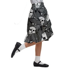 Kids  Ruffle Flared Wrap Midi Skirt 