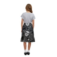 Kids  Ruffle Flared Wrap Midi Skirt 