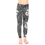 Skull Skeleton Pattern Texture Kids  Classic Winter Leggings