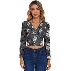 Long Sleeve V-Neck Top 