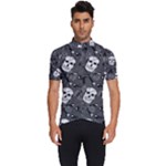 Skull Skeleton Pattern Texture Men s Short Sleeve Cycling Jersey