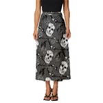 Skull Skeleton Pattern Texture Classic Midi Chiffon Skirt