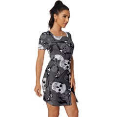 Fitted Knot Split End Bodycon Dress 