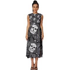 Sleeveless Round Neck Midi Dress 