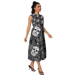 Sleeveless Round Neck Midi Dress 