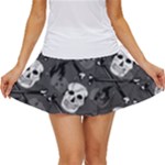 Skull Skeleton Pattern Texture Women s Skort