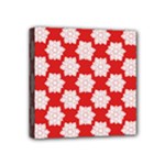 Christmas Snowflakes Background Pattern Mini Canvas 4  x 4  (Stretched)
