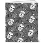 Skull Skeleton Pattern Texture 8  x 10  Softcover Notebook