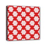 Christmas Snowflakes Background Pattern Mini Canvas 6  x 6  (Stretched)