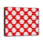 Christmas Snowflakes Background Pattern Canvas 10  x 8  (Stretched)