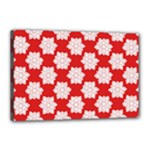 Christmas Snowflakes Background Pattern Canvas 18  x 12  (Stretched)