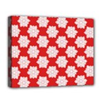 Christmas Snowflakes Background Pattern Deluxe Canvas 20  x 16  (Stretched)