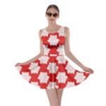 Christmas Snowflakes Background Pattern Skater Dress
