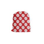 Christmas Snowflakes Background Pattern Drawstring Pouch (Small)