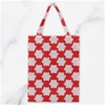 Christmas Snowflakes Background Pattern Classic Tote Bag